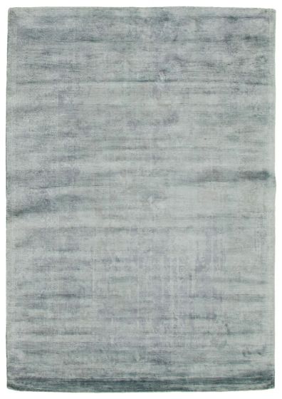 Casual  Contemporary Blue Area rug 5x8 Indian Hand Loomed 344662