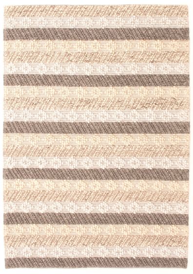 Braided  Tribal Grey Area rug 5x8 Afghan Braid weave 348490
