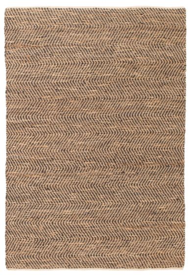 Flat-weaves & Kilims  Tribal Brown Area rug 5x8 Indian Flat-weave 348706