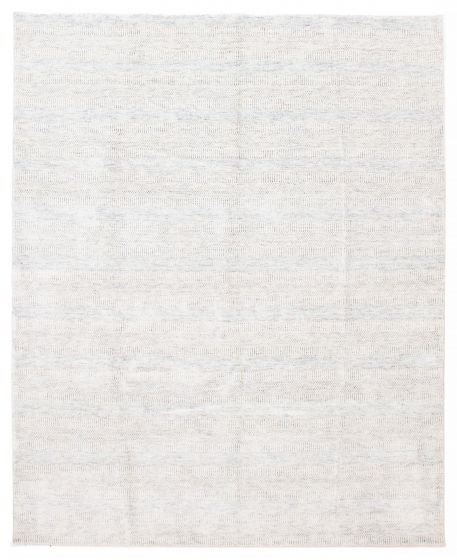 Transitional Blue Area rug 6x9 Indian Hand Loomed 388042