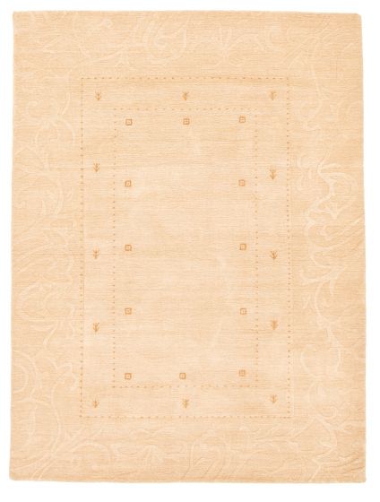 Carved  Tribal Brown Area rug 5x8 Indian Hand Loomed 354442