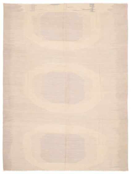 Flat-weaves & Kilims  Transitional Grey Area rug 10x14 Turkish Flat-Weave 367355