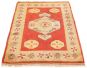 Geometric  Vintage Red Area rug 5x8 Turkish Hand-knotted 303636