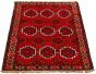 Bordered  Tribal Red Area rug 3x5 Afghan Hand-knotted 321675
