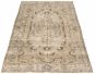 Bordered  Vintage Grey Area rug 5x8 Turkish Hand-knotted 326953