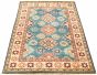 Bordered  Traditional Blue Area rug 3x5 Afghan Hand-knotted 330299