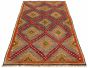 Turkish Konya 5'9" x 10'11" Flat-Weave Wool Tapestry Kilim 