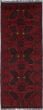 Geometric  Tribal Red Runner rug 7-ft-runner Afghan Hand-knotted 236020