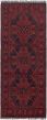 Geometric  Tribal Red Runner rug 6-ft-runner Afghan Hand-knotted 242754