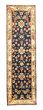 Bordered  Traditional Blue Runner rug 8-ft-runner Indian Hand-knotted 344362