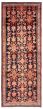 Bordered  Traditional Blue Runner rug 11-ft-runner Persian Hand-knotted 365104