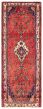 Bordered  Traditional Red Runner rug 9-ft-runner Turkish Hand-knotted 389057