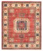 Geometric  Traditional Red Area rug 6x9 Afghan Hand-knotted 391782