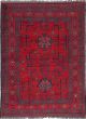 Traditional Red Area rug 3x5 Afghan Hand-knotted 239499