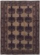 Bordered  Tribal Brown Area rug 6x9 Afghan Hand-knotted 285808