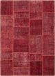 Casual  Transitional Red Area rug 5x8 Turkish Hand-knotted 296076