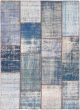 Casual  Transitional Blue Area rug 5x8 Turkish Hand-knotted 298022