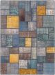 Casual  Transitional Blue Area rug 5x8 Turkish Hand-knotted 307179
