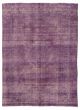 Overdyed  Transitional Purple Area rug 9x12 Turkish Hand-knotted 317561
