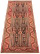 Bordered  Tribal Brown Area rug Unique Turkish Hand-knotted 319733