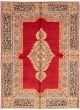 Bordered  Traditional Red Area rug 6x9 Persian Hand-knotted 323022