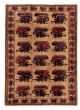 Bordered  Tribal  Area rug 6x9 Afghan Hand-knotted 326628