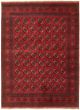 Bordered  Tribal Red Area rug 5x8 Afghan Hand-knotted 328801