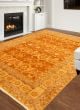 Bordered  Traditional Brown Area rug 8x10 Afghan Hand-knotted 330605