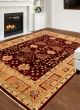 Bordered  Traditional Red Area rug 8x10 Afghan Hand-knotted 330641