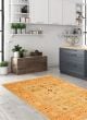 Bordered  Traditional Blue Area rug 6x9 Pakistani Hand-knotted 330781