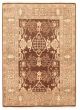Bordered  Traditional Brown Area rug 3x5 Pakistani Hand-knotted 331646