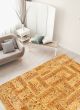 Casual  Transitional Ivory Area rug 5x8 Indian Hand-knotted 335221