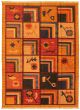 Bohemian  Transitional Brown Area rug 4x6 Turkish Flat-Weave 335410
