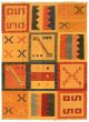 Bohemian  Transitional Brown Area rug 4x6 Turkish Flat-weave 335441