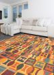 Casual  Transitional Multi Area rug 6x9 Turkish Flat-weave 336023