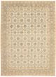Bordered  Transitional Ivory Area rug 10x14 Pakistani Hand-knotted 339113