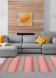 Flat-weaves & Kilims  Transitional Pink Area rug 3x5 Turkish Flat-weave 339307