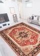 Bordered  Traditional Red Area rug 10x14 Indian Hand-knotted 340756