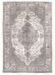 Bordered  Vintage Grey Area rug 5x8 Turkish Hand-knotted 342245