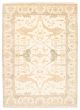 Bordered  Traditional Ivory Area rug 9x12 Indian Hand-knotted 344946