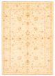 Bordered  Traditional Ivory Area rug 5x8 Afghan Hand-knotted 346363