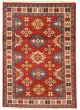 Bordered  Traditional Red Area rug 3x5 Indian Hand-knotted 346399