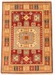 Bordered  Traditional Red Area rug 4x6 Indian Hand-knotted 346411