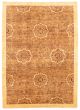 Bordered  Transitional Brown Area rug 5x8 Afghan Hand-knotted 346618