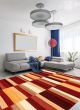 Flat-weaves & Kilims  Transitional Red Area rug 6x9 Indian Flat-Weave 346835