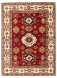 Bordered  Traditional Red Area rug 5x8 Indian Hand-knotted 348548