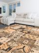 Casual  Transitional Grey Area rug 6x9 Indian Hand-knotted 349642