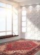 Bordered  Traditional Red Area rug 8x10 Persian Hand-knotted 353730
