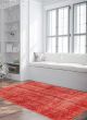 Overdyed  Transitional Red Area rug 3x5 Turkish Hand-knotted 361226
