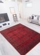 Bordered  Traditional Red Area rug 6x9 Afghan Hand-knotted 361523